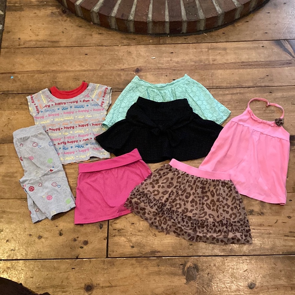 7 Pc Girls Summer Lot Skirts size 5T